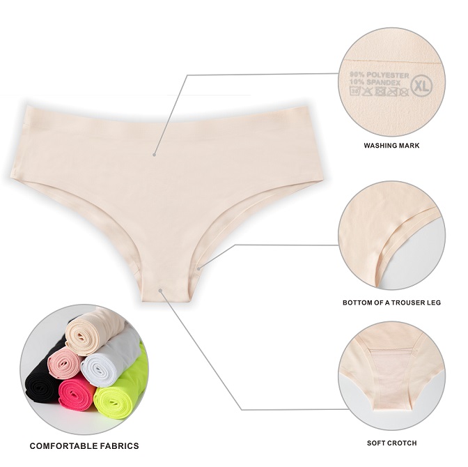 Seamless Womens underwear low rise girls ladies underweari G-string cotton pink women underwear panties