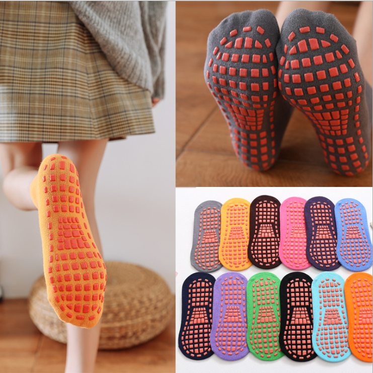 Adult children customized cotton Thin Color Floor Non-slip Sports Yoga Cotton Socks