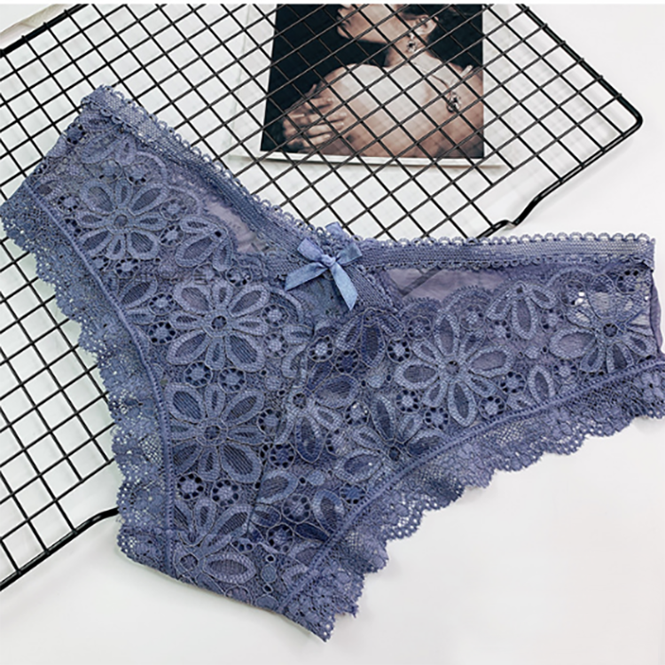 hottest sale Women panties Ladies Briefs Ice Silk Sexy Lace Panties Seamless Transparent Underwear