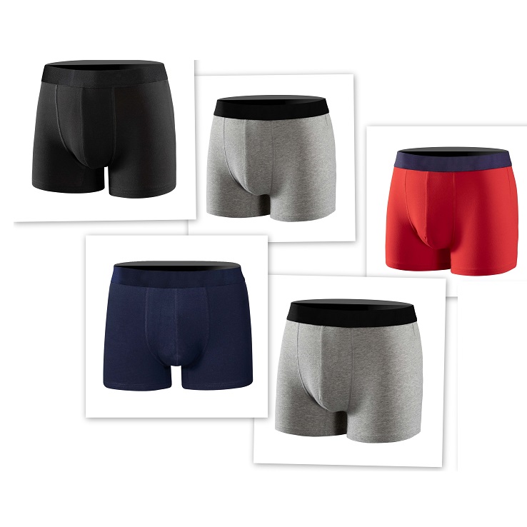 OEM ODM LOGO underwear men custom logo breathable plus size man underwear cotton boxer men's underwear