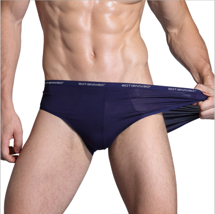 Wholesale Men's Underwear Fashion Cotton Solid cotton Men's Boxer Brief