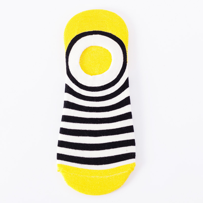 Colorful ladies men summer thin anti slip breathable cotton invisible no show low cut socks for men women