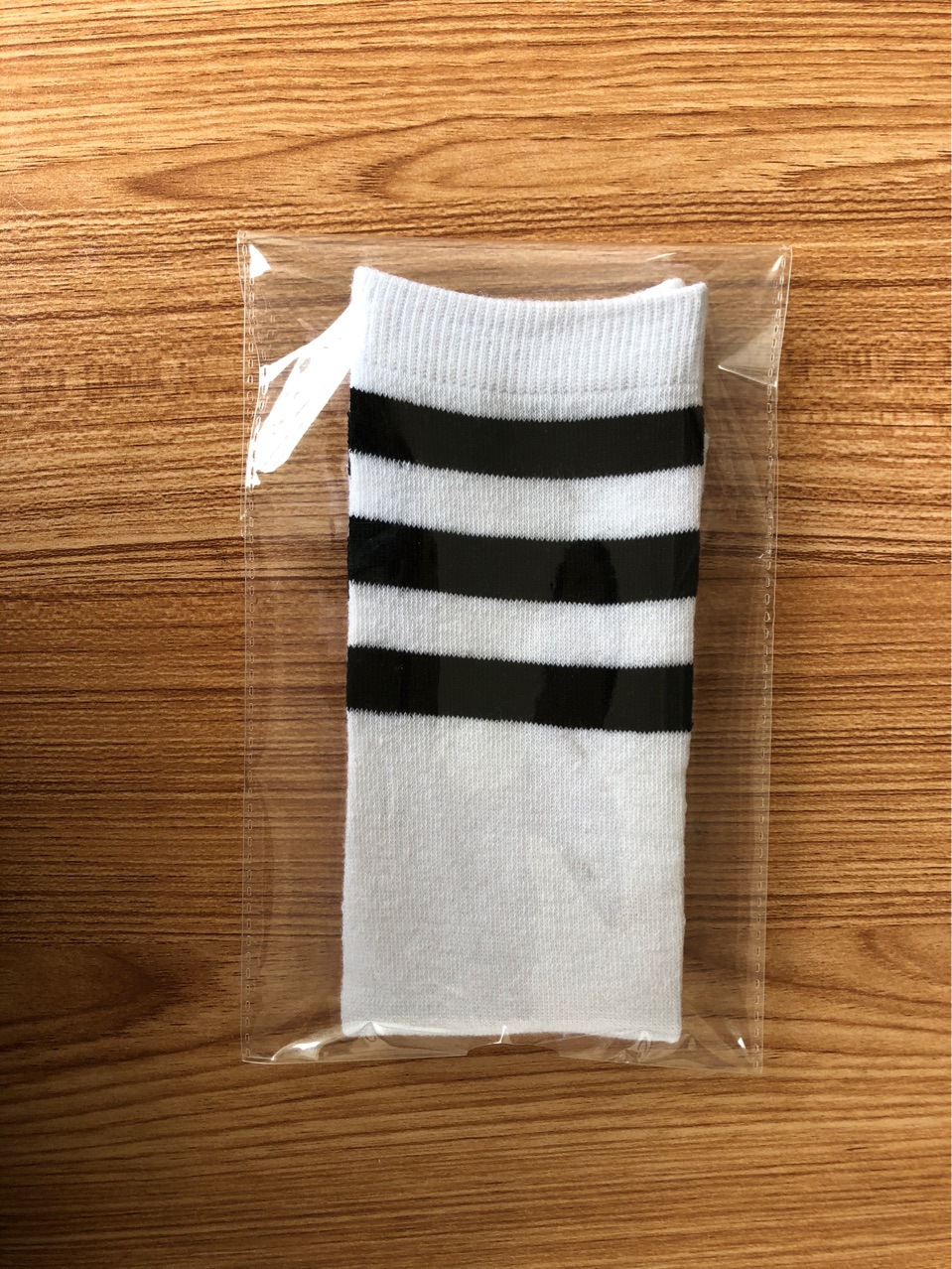 New design student sports long sock white striped socks basketball tube knee socks