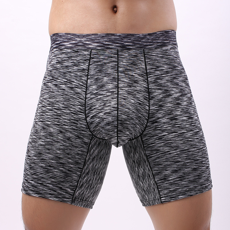 High Quality Men's Cool Comfort Breathable Stretch Boxer Brief Underwear plus long