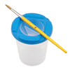 Leakproof Plastic Painting Cup Brush Washer Paint Cup with Plug on the Cap Dia.8cm x Height 9cm