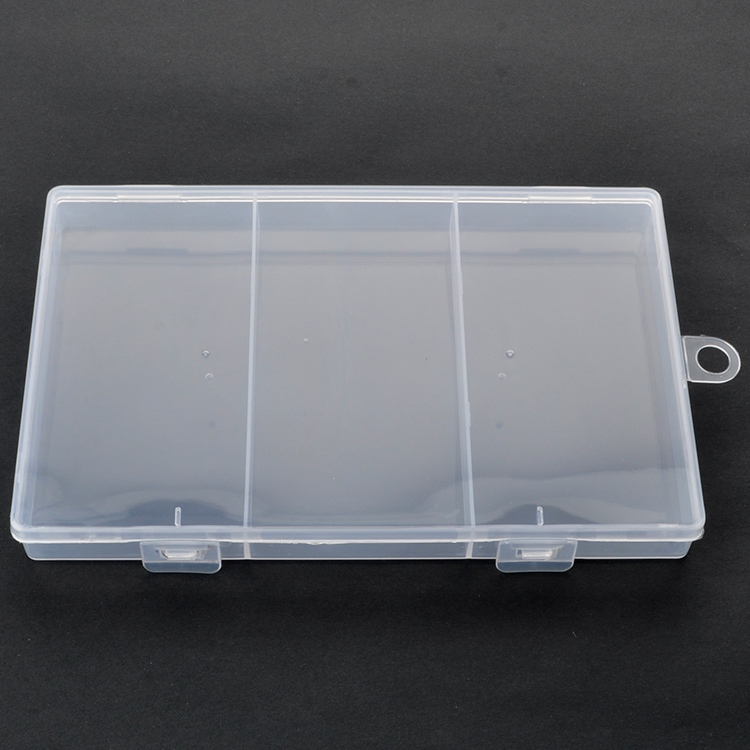 3 Grid Plastic Organizer Box 18x11.5x1.9cm