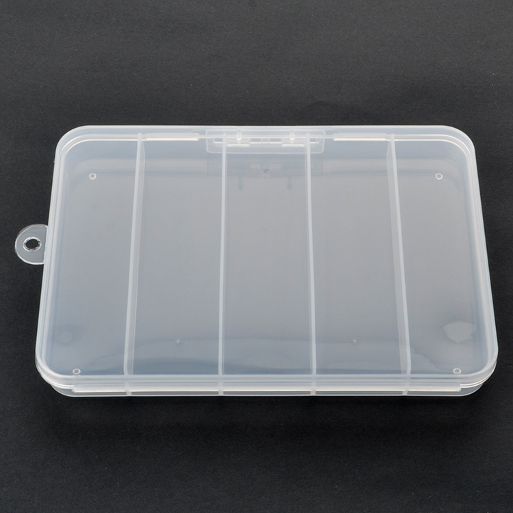 5 Grid Plastic Organizer Box 14.8x10.6x1.7cm
