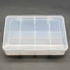 8 Grid Plastic Organizer Box 18.5x12.4x4.1cm