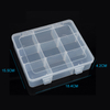 9 Grid Plastic Organizer Box 18.4x15.5x4.2cm