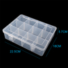 12 Grid Plastic Organizer Box 22.7x18x5.9cm