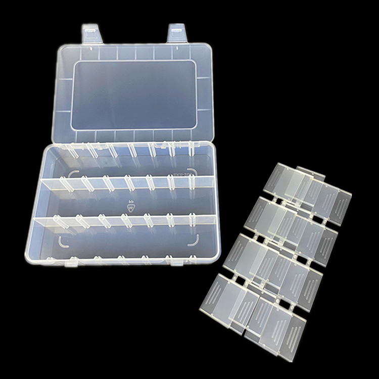 24 Grid Plastic Organizer Box 20.2x15.5x3.8cm