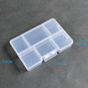 6 Grids Plastic Organizer Box 11.1x7.5x1.7cm