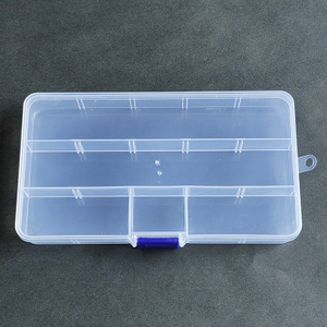 5 Grid Plastic Organizer Box 17.3x10x2.2cm