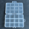 12 Grids Plastic Organizer Box 13.6x9.7x1.8cm