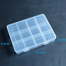 12 Grids Plastic Organizer Box 20.8x15.8x3.9cm