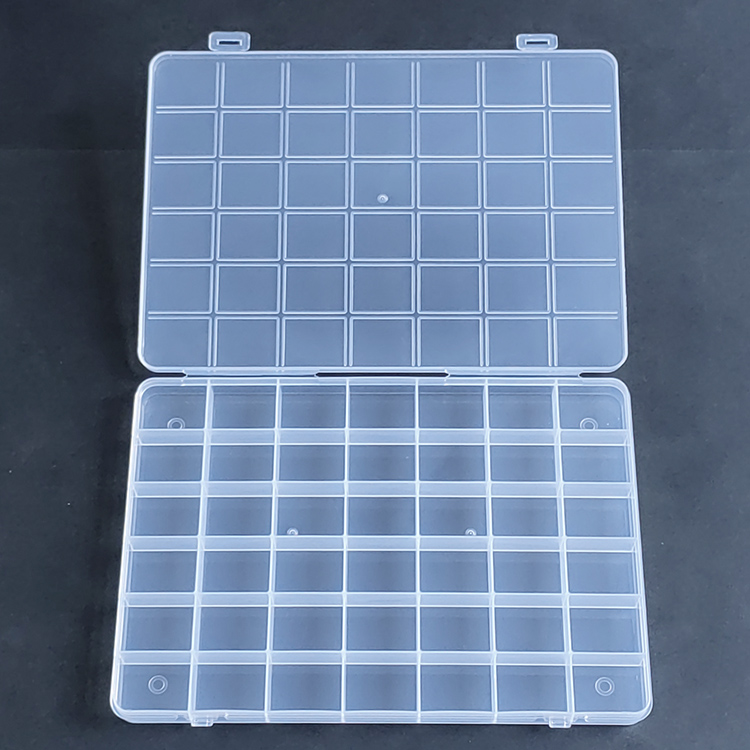 42 Grid Plastic Organizer Box 23.2x16.5x1.8cm