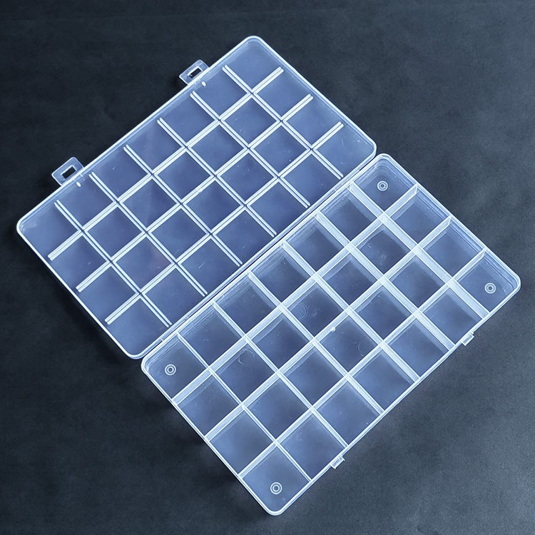 28 Grid Plastic Organizer Box 22x13x1.9cm