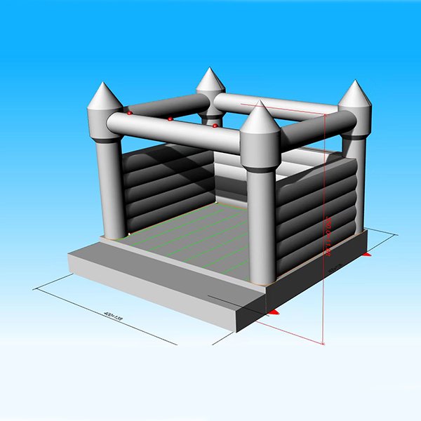 Inflatable White Jumping Castle with Roof for Wedding Parties Düğün Partileri için Çatılı Şişme Beyaz Atlama Kalesi