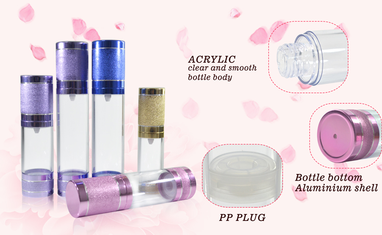 Airless Pump Bottle Botella con bomba sin aire