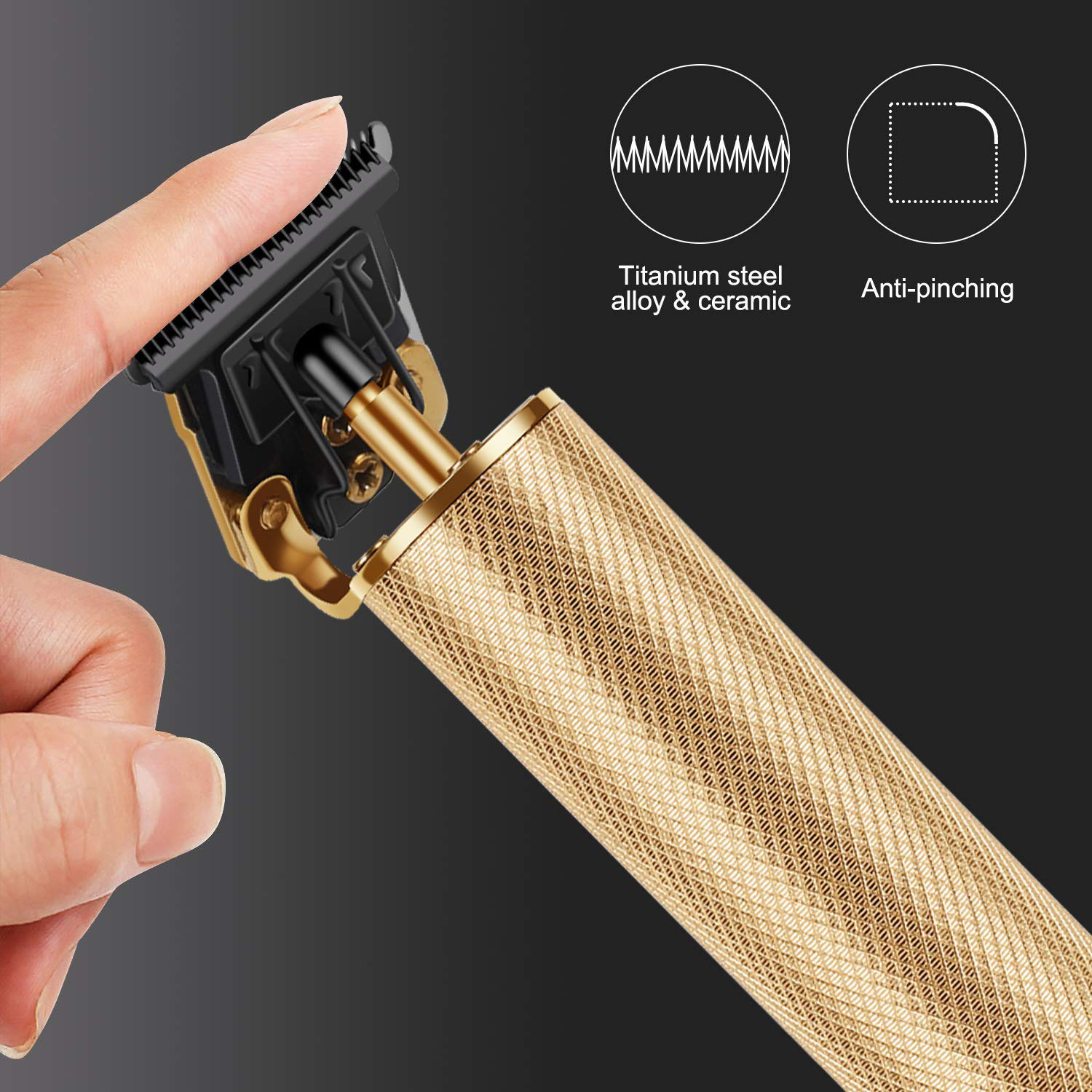 T9 Cordless LCD Electric Rechargeable 0mm Men Barber Hair Cutting Machine Professional Hair Trimmer Clipper