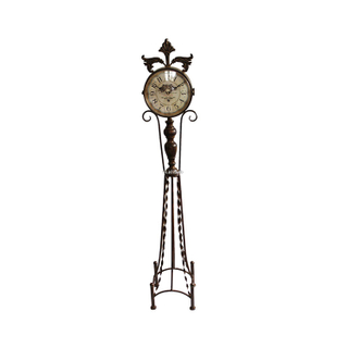 Antique Iron Craft Desk Calendar French StyleTable Clock