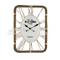 New Design Customized Logo Home Decoration Machines Metal Frame Unique Wall Clock