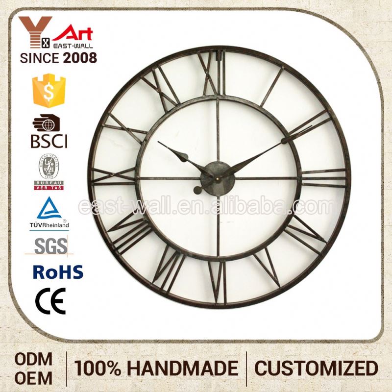 Preferential Price Handmade Iron Packing Clock Clocks Imported From China
