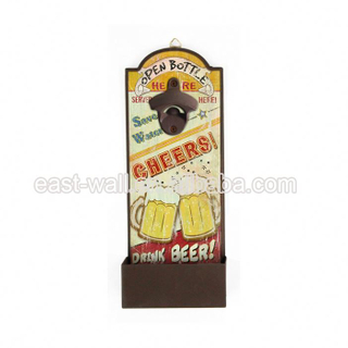 Cheap Custom Design Rustic Wall Mounted Bottle Opener