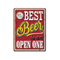 High Quality Hot Sale Wall Decor Hanging, Beer Tin Sign Metal Hanging Wall Plaque