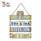 2018 New Arrival Creative Retro Wooden Beach Shop Cafe Wall Hanging Decoration Sign