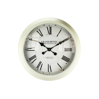Custom Made White Decoration Round Wall Clock