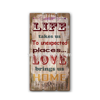 Chinese Handicraft Wall Hanging Decorative Wood Sign Vintage