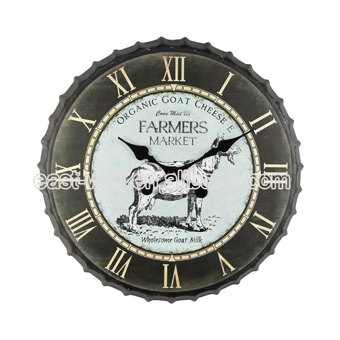Home Decoration Wall Clock Design Your Own House Quality Guaranteed Bottle Cap Clock