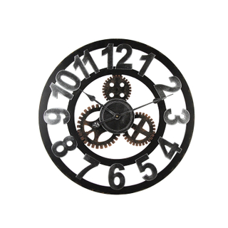 Decorative Classical Iron Handmade Home Decorate Wall Digital Wall Big Size Iron Decorative Clock
