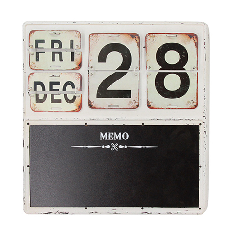 Customized desk / table calendar for gift, metal calendar