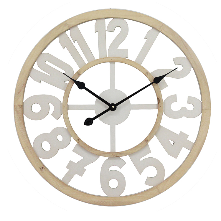 wholesale Creative Design wooden digital Wall clock
