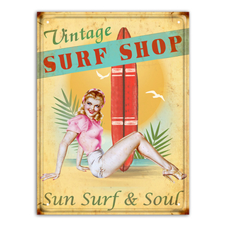 Beautiful Girl Decor Vintage Metal Tin Poster Popular Cafe Bar Home Wall Office Wall Plaques