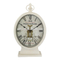 New Arrival White Wrought Iron Quartz Antique Table Clock