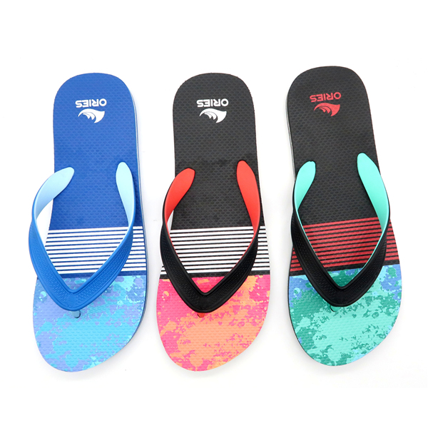 AH-8P053 Playa personalizada duradera Moda colorida Hawaii Estilo tropical Zapatillas Flipper Flops