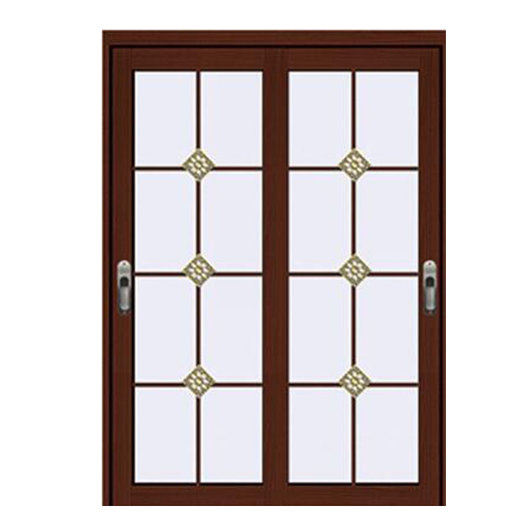 FPL-7016 Half Glass Design Swing Door Interior Bathroom Door 