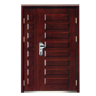 FPL-Z70258 Double Leaf Armored Entrance Door