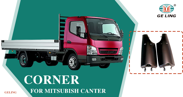 Mitsubishi Fuso Canter Iron Black Corner Bumper Pára-choques de canto preto Mitsubishi Fuso Canter Iron