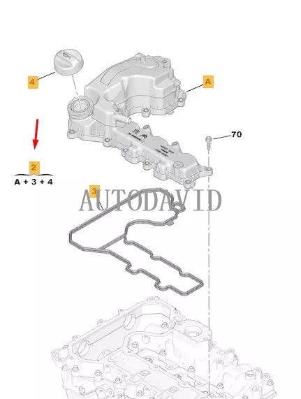 غطاء رأس الاسطوانة لبيجو 208 2008 3008 4008 محرك 1.2T، سيتروين C3/C4 OEM: 9808923780 9802912580 HS01-018-003