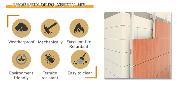 HPL Exterior wall cladding panel Панель для облицювання зовнішніх стін HPL
