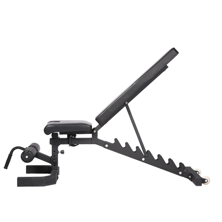 Commercial Multi-Function Adjustable Bench Press & Squat Rack Hawlaha Ganacsiga ee Kala-duwan ee la hagaajin karo oo lagu hagaajin karo kursiga keydka & Rack Squat