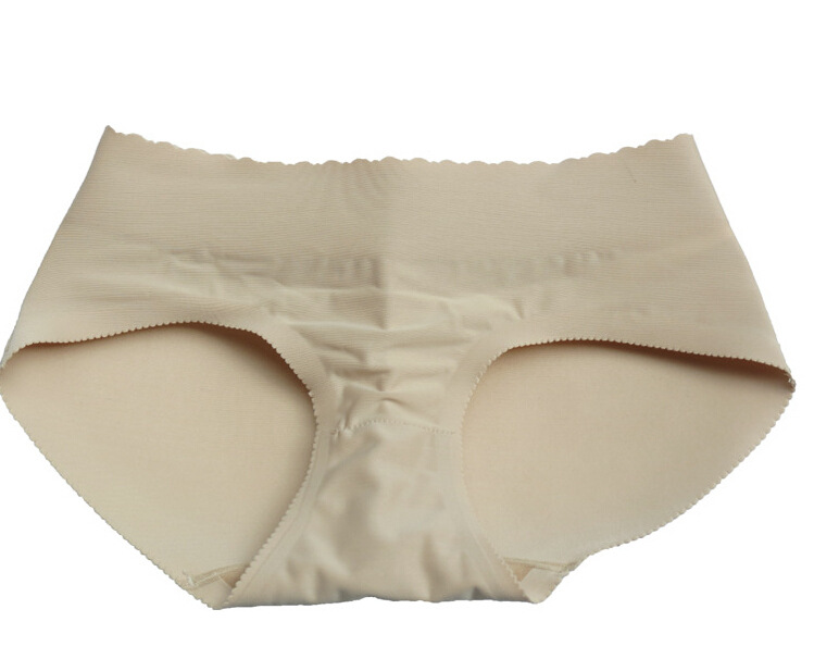 Women's abdomen hip underwear body shaping pants fixed sponge cushion buttock briefs abundance butt panties