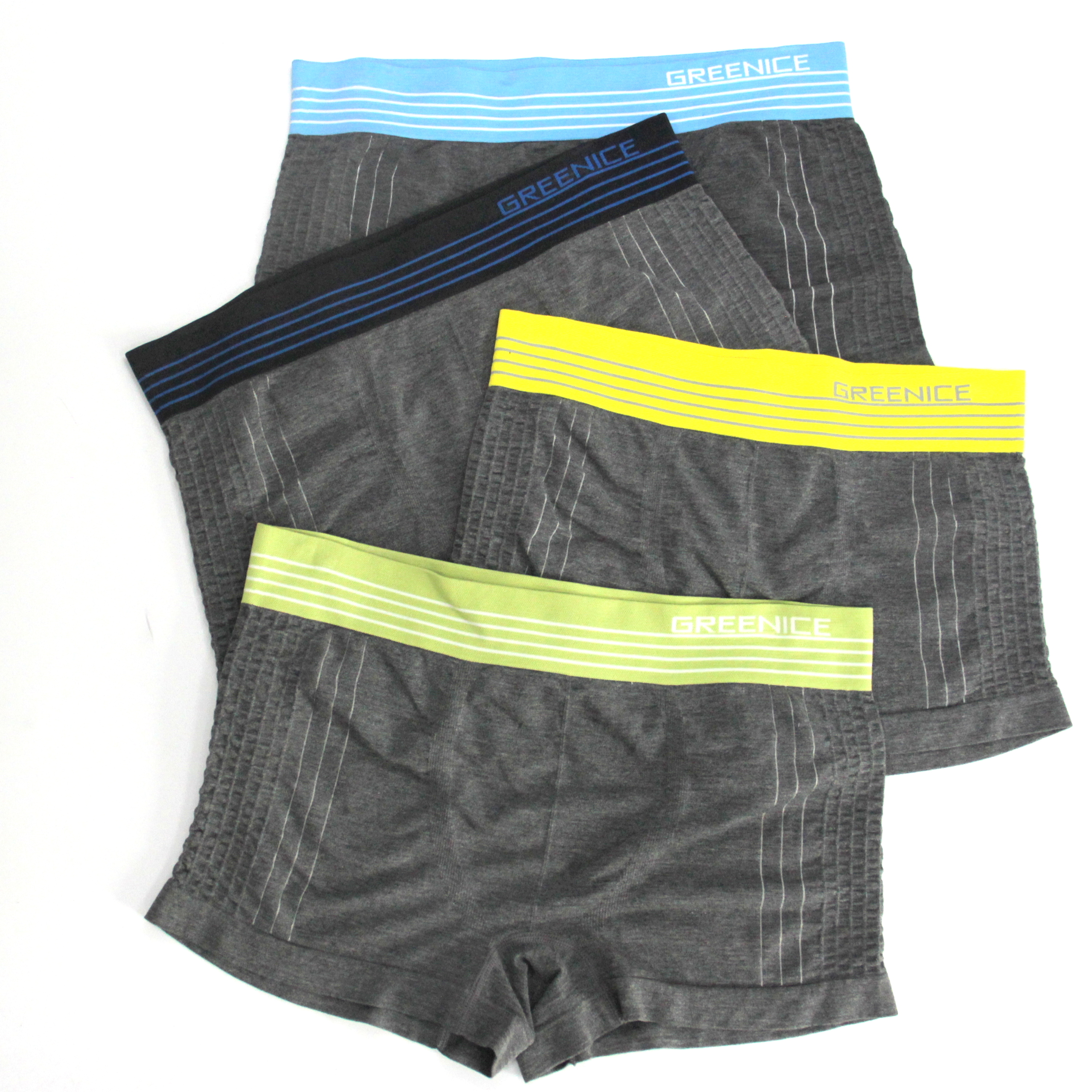 Custom waistband Good quality seamless underwear boxers trunks men briefs