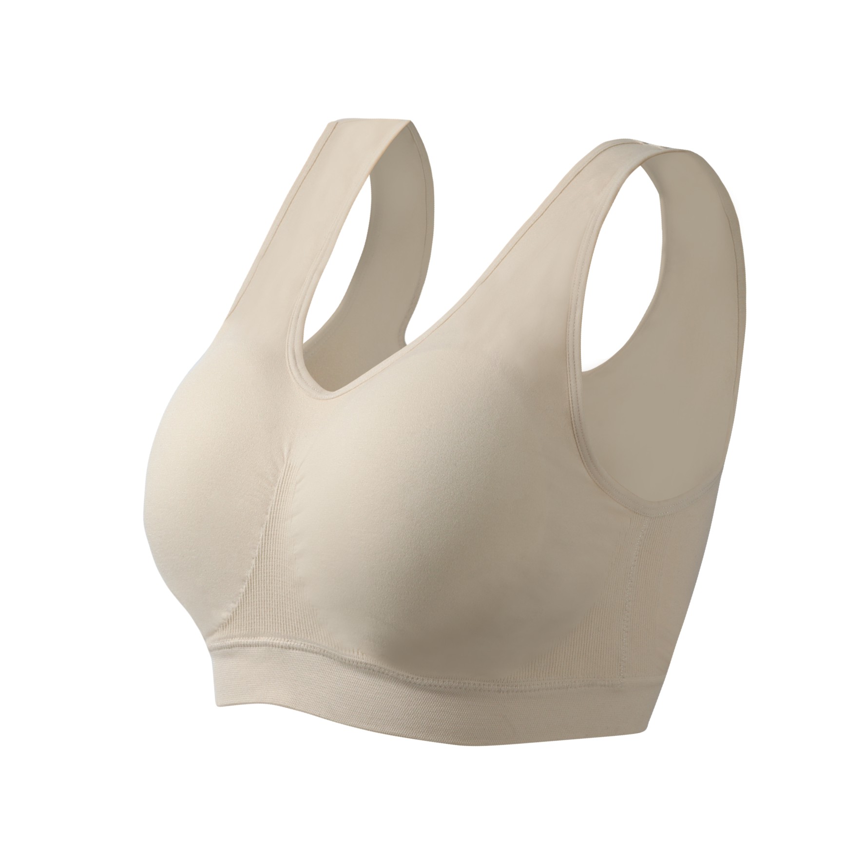 Trackless Comfortable Broad Shoulder Belt Large Sports Breathable Underwear Sports Fitness Vest High Impact Women Yoga Bra