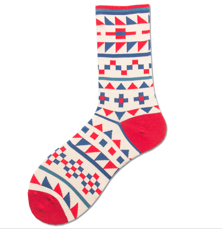 Wholesale custom logo high quality colorful funny crew cotton men socks