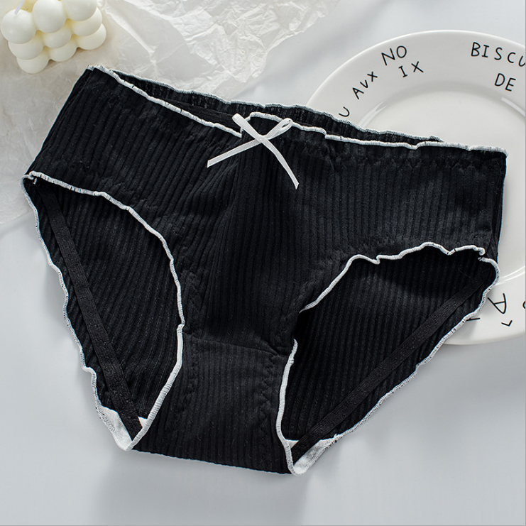 High quality 100%cotton bowknot lovely Ladies lingerie Women's Panties
